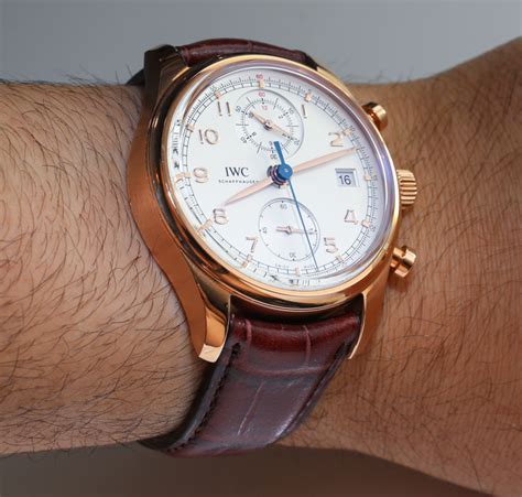 iwc men's portuguese chronograph|iwc portuguese chronograph review.